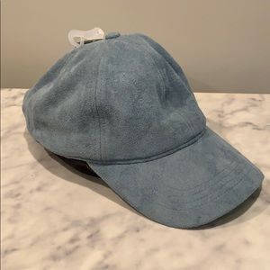 New Light Blue Suede Baseball Hat